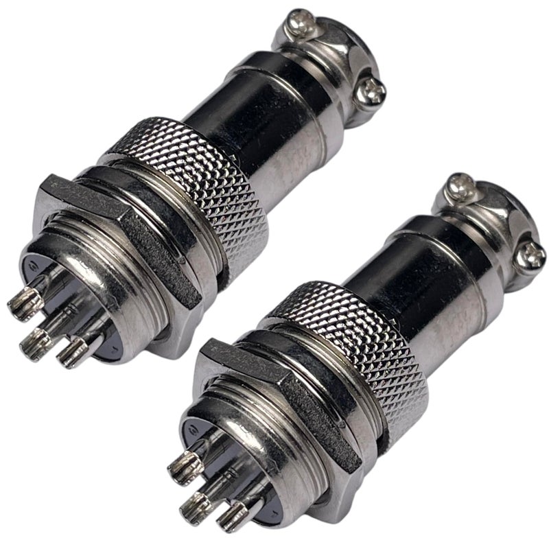 CESS Aviation 3 Pins Plug and Socket Wire Cable Connector - Diameter 0.63" (16mm) (2 Packs) - Image 2